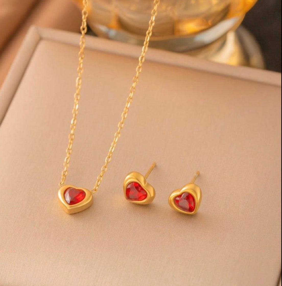 Luxury bright Set - Exklusives Gold-Ensemble (Halskette 40+5cm)