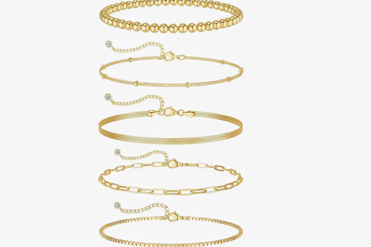 Radiant Gold Collection – Premium Armband-Stack