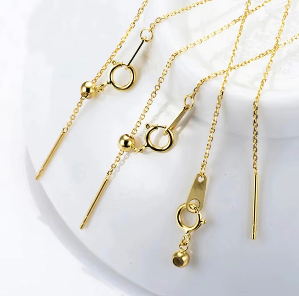 Y - Halskette ,,Linear'' _Filigranes Lariat Design