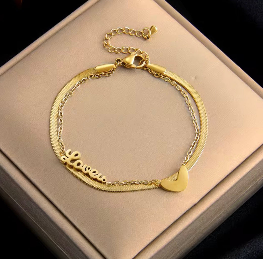 Signature Charm Bracelet - Goldener Akzent