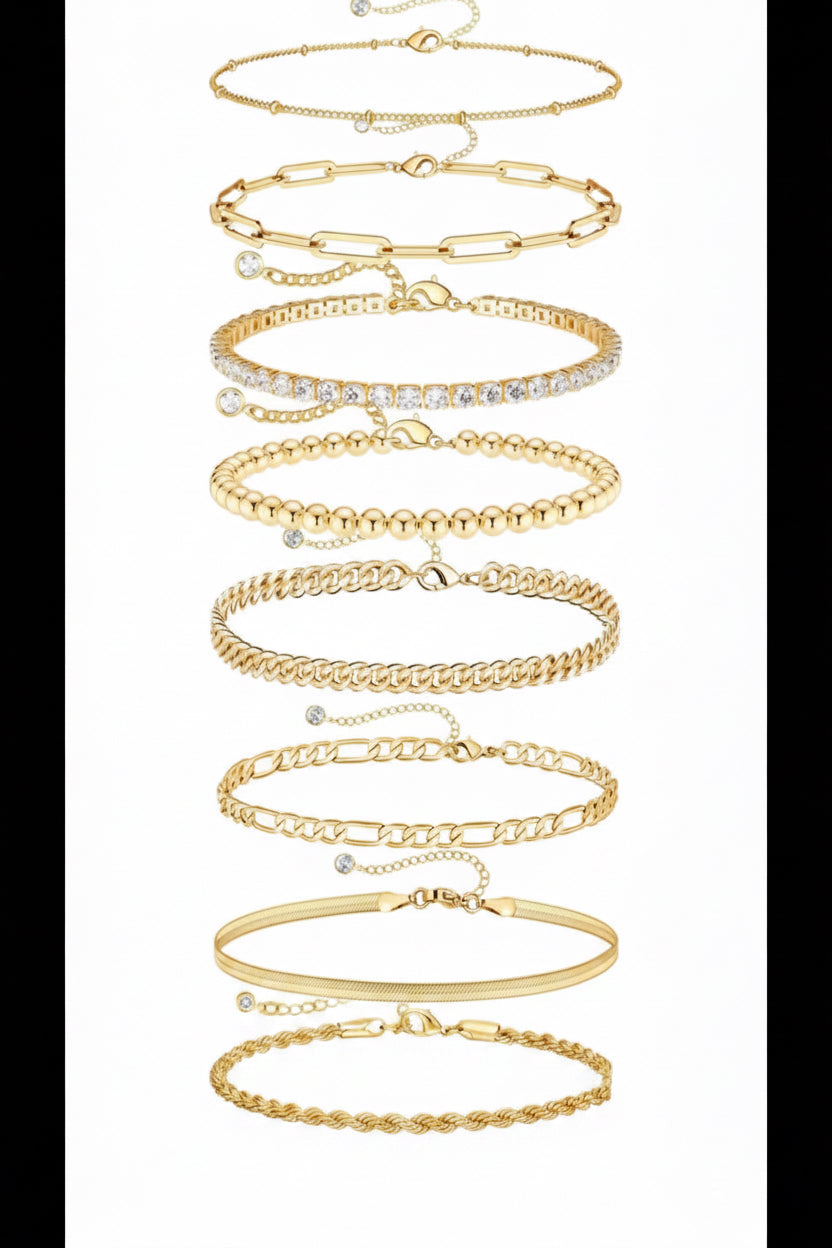 Radiant Gold Collection – Premium Armband-Stack