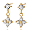 Ohrringe  ,,Lucky Charm''-klassisches Kleeblatt Design