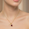 Zodiak Geburtsstein-Kette „Aura“ – Personalisierte Sternzeichen-Halskette