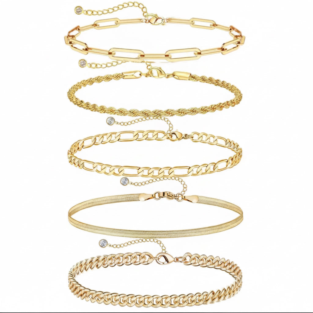 Radiant Gold Collection – Premium Armband-Stack