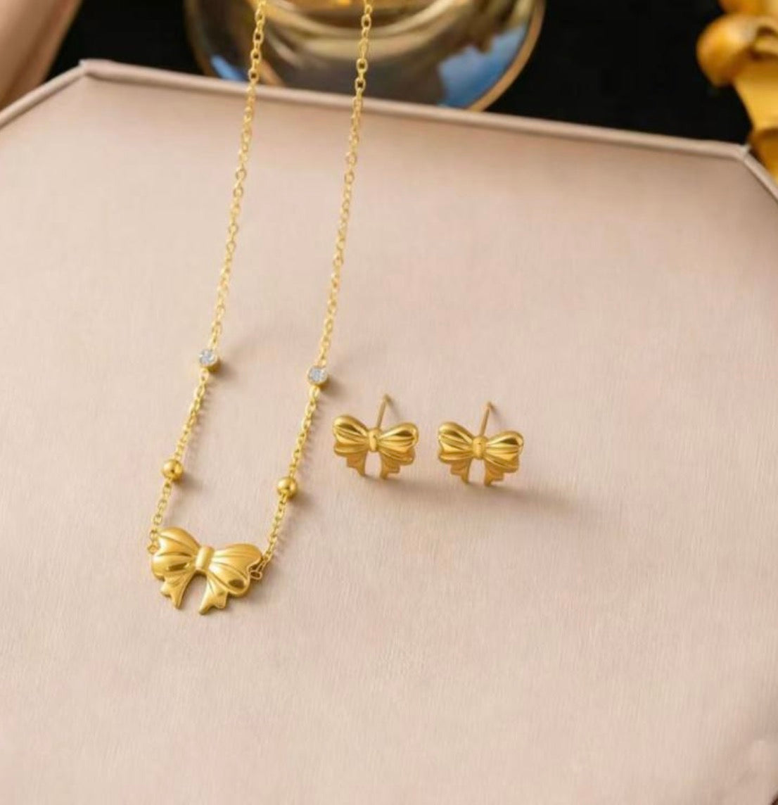 Luxury bright Set - Exklusives Gold-Ensemble (Halskette 40+5cm)