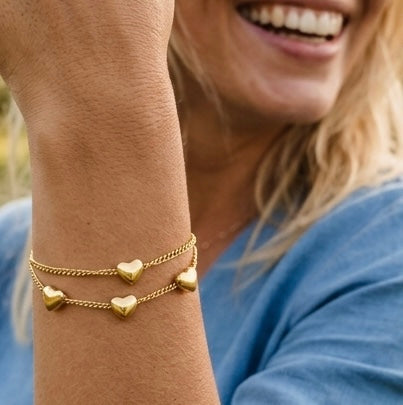 Signature Charm Bracelet - Goldener Akzent