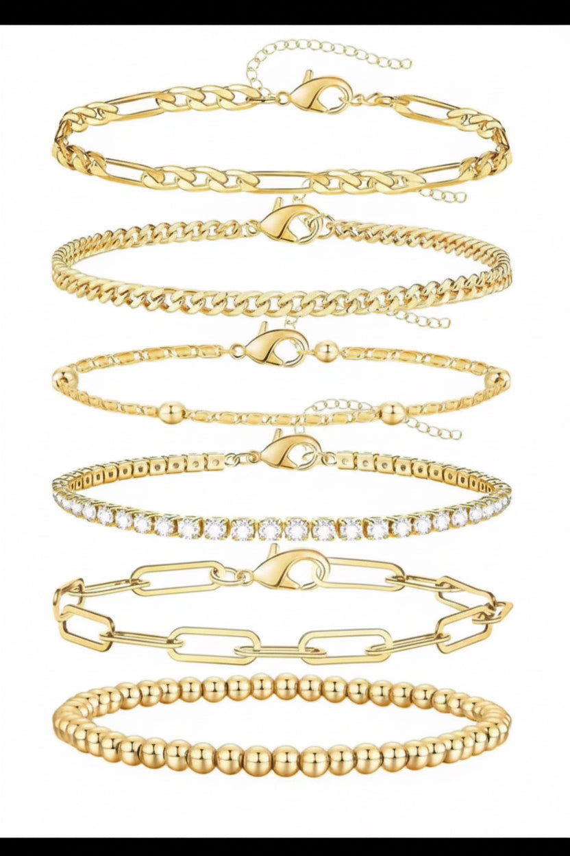 Radiant Gold Collection – Premium Armband-Stack