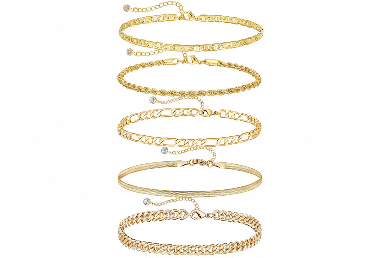 Radiant Gold Collection – Premium Armband-Stack