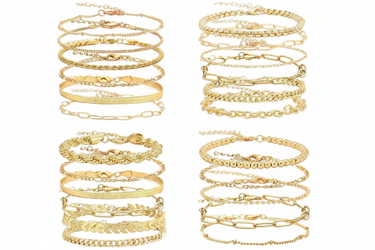 Radiant Gold Collection – Premium Armband-Stack