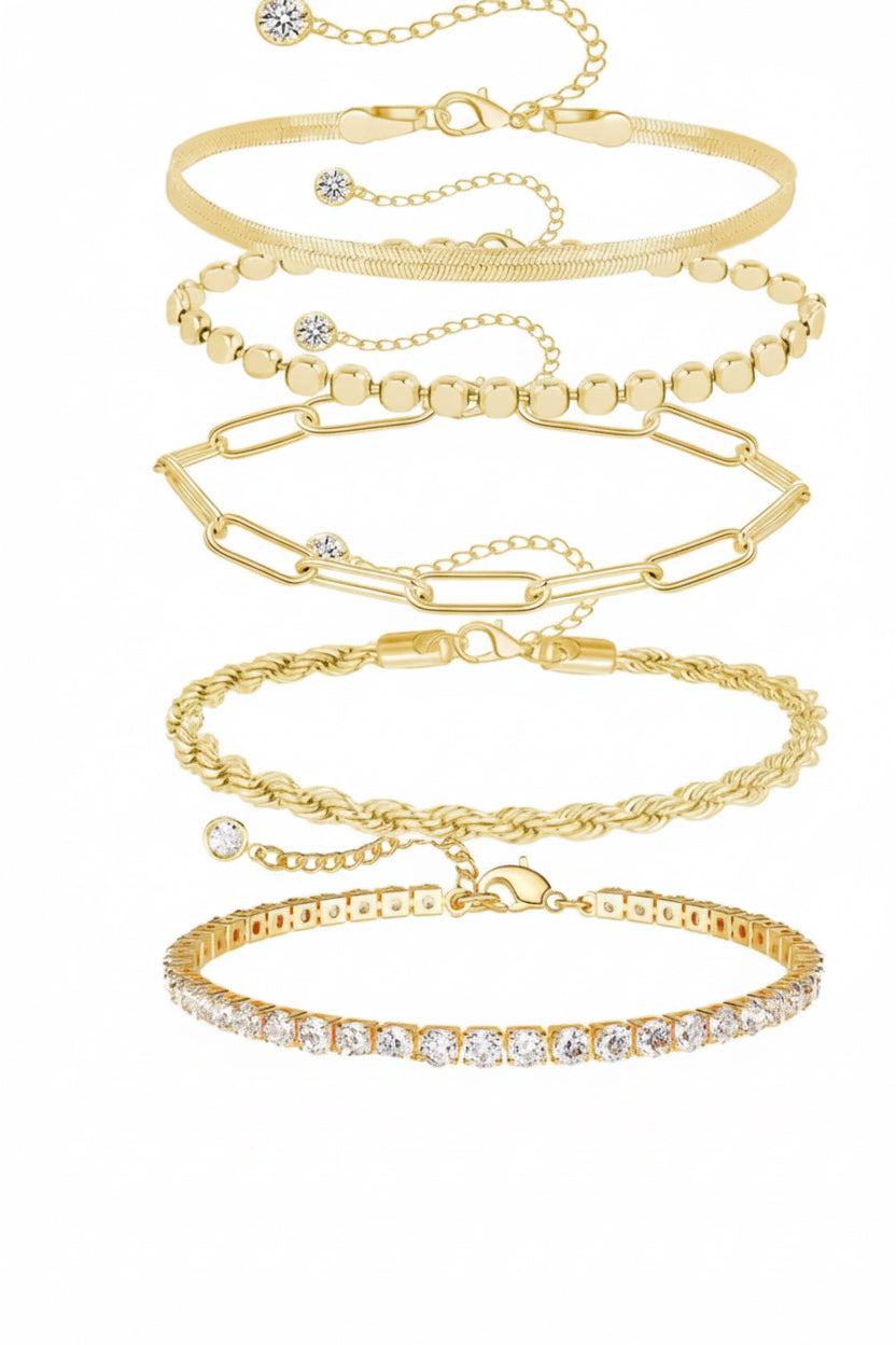 Radiant Gold Collection – Premium Armband-Stack