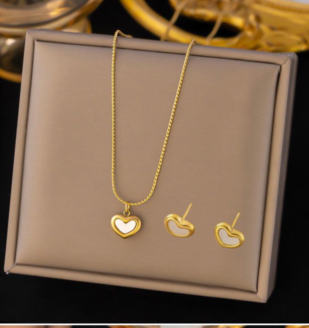 Luxury bright Set - Exklusives Gold-Ensemble (Halskette 40+5cm)