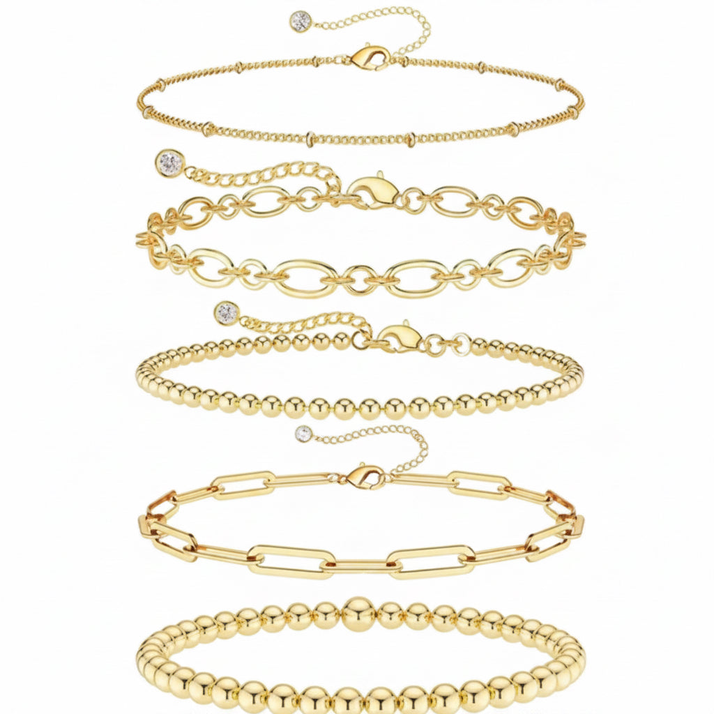 Radiant Gold Collection – Premium Armband-Stack