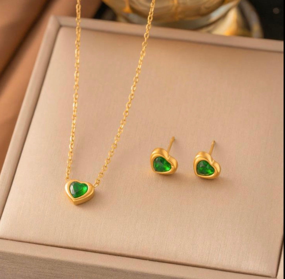 Luxury bright Set - Exklusives Gold-Ensemble (Halskette 40+5cm)