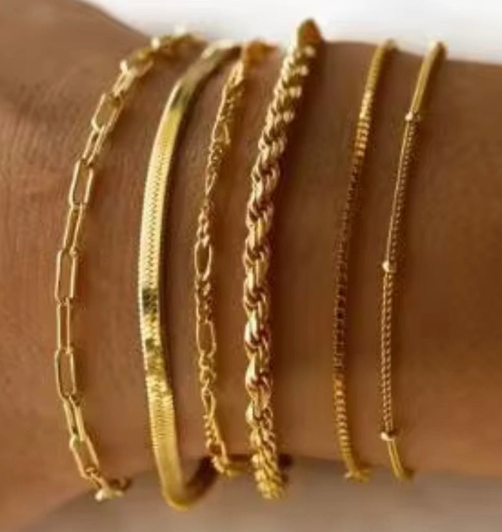 Radiant Gold Collection – Premium Armband-Stack