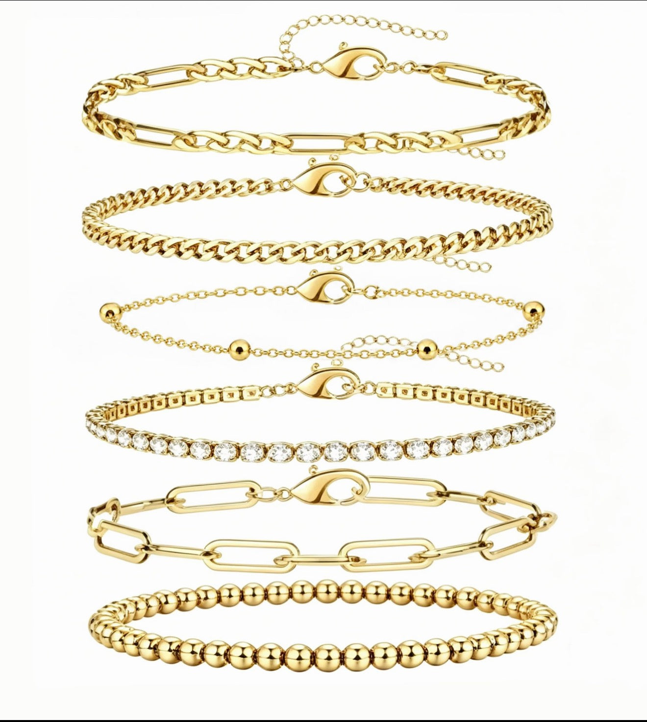 Radiant Gold Collection – Premium Armband-Stack