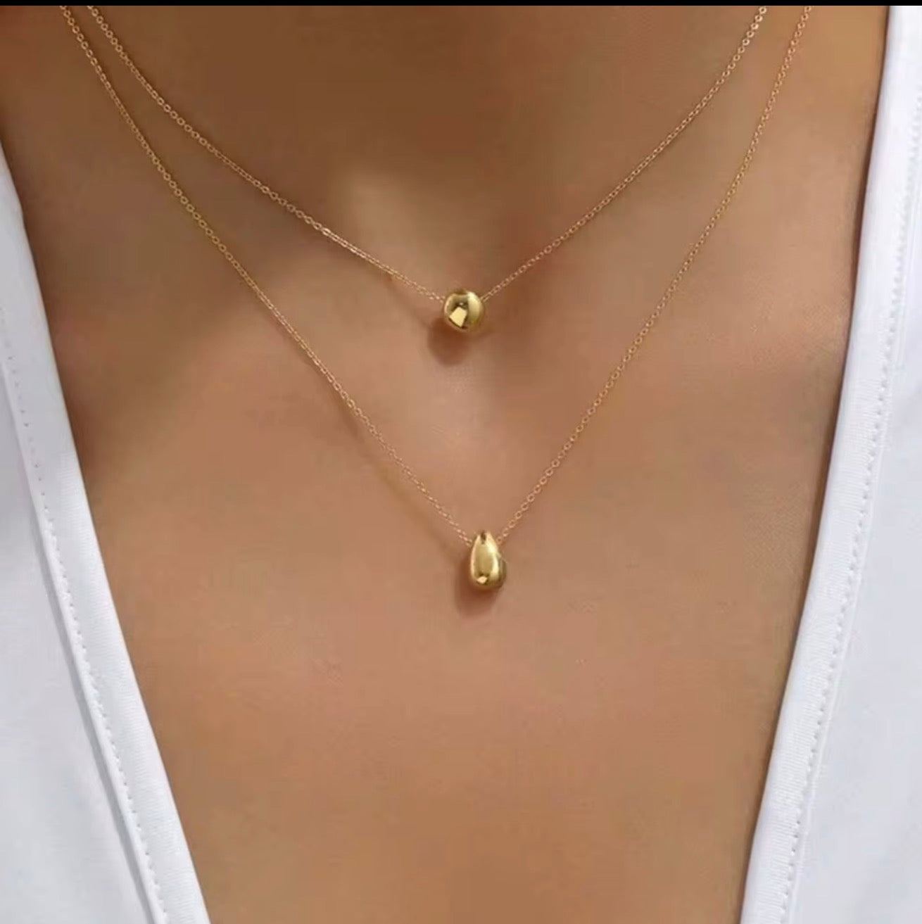 Premium „Double Elegance“ Halskette