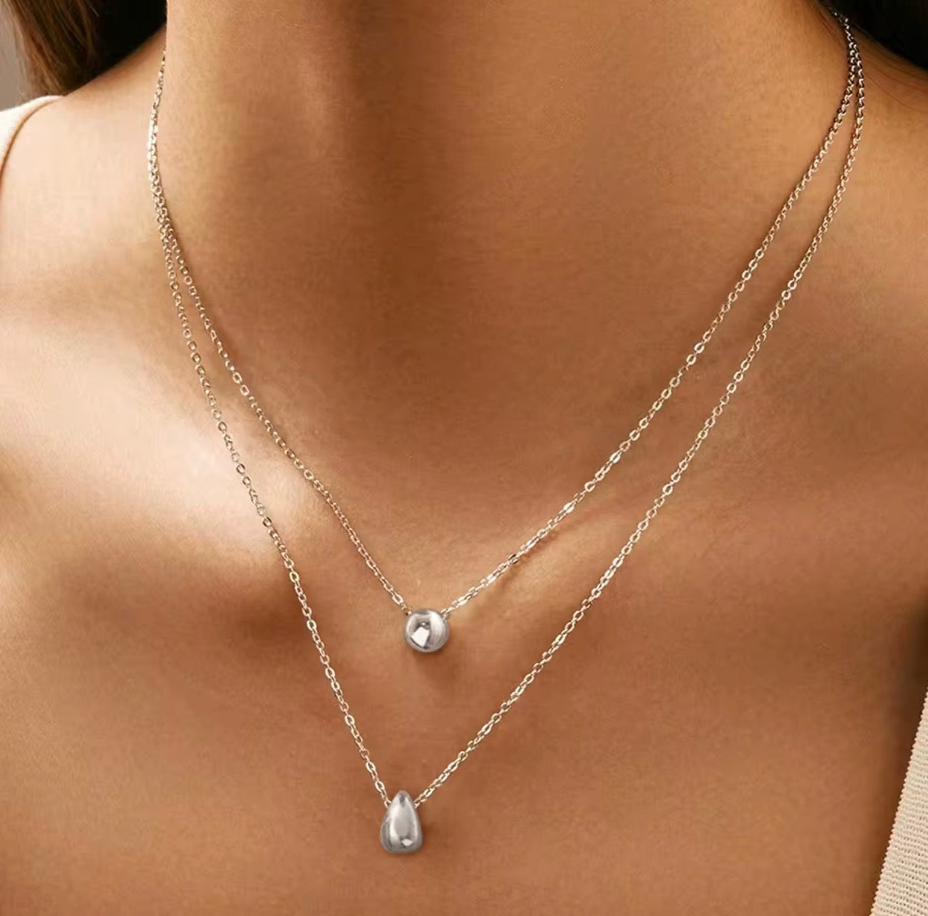 Premium „Double Elegance“ Halskette