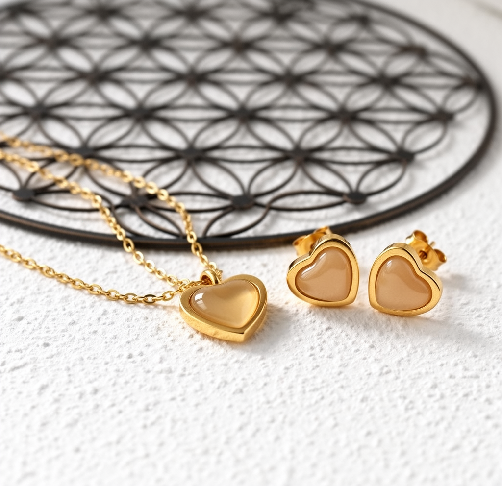 Luxury bright Set - Exklusives Gold-Ensemble (Halskette 40+5cm)